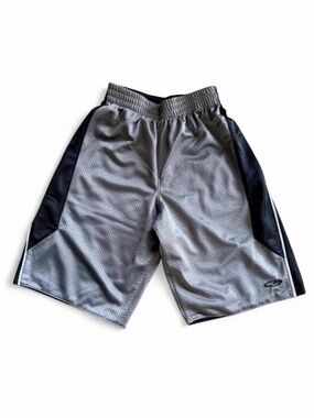 C9 Champion Boys Reversible Mesh Athletic Shorts Gray Black Large